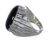 Jet Southwestern Genuine Sterling Silver Ring Size 10-3/4 WX60281
